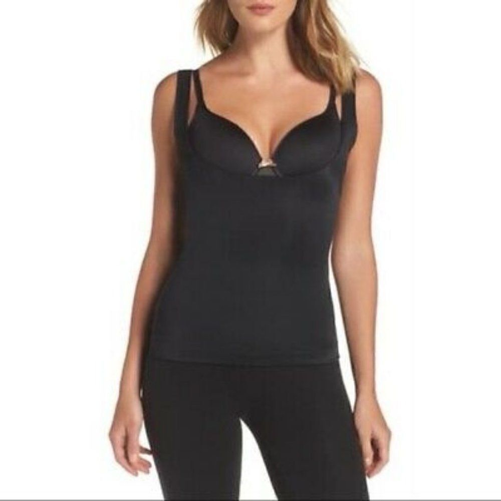 SPANX Black Open Bust Top